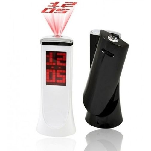 Будильник с поворотным проектором времени на 180°