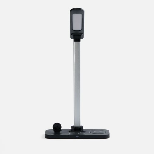 Настольная лампа с беспроводной зарядкой Power Light (черный) Настольная лампа с беспроводной зарядкой Power Light (черный)