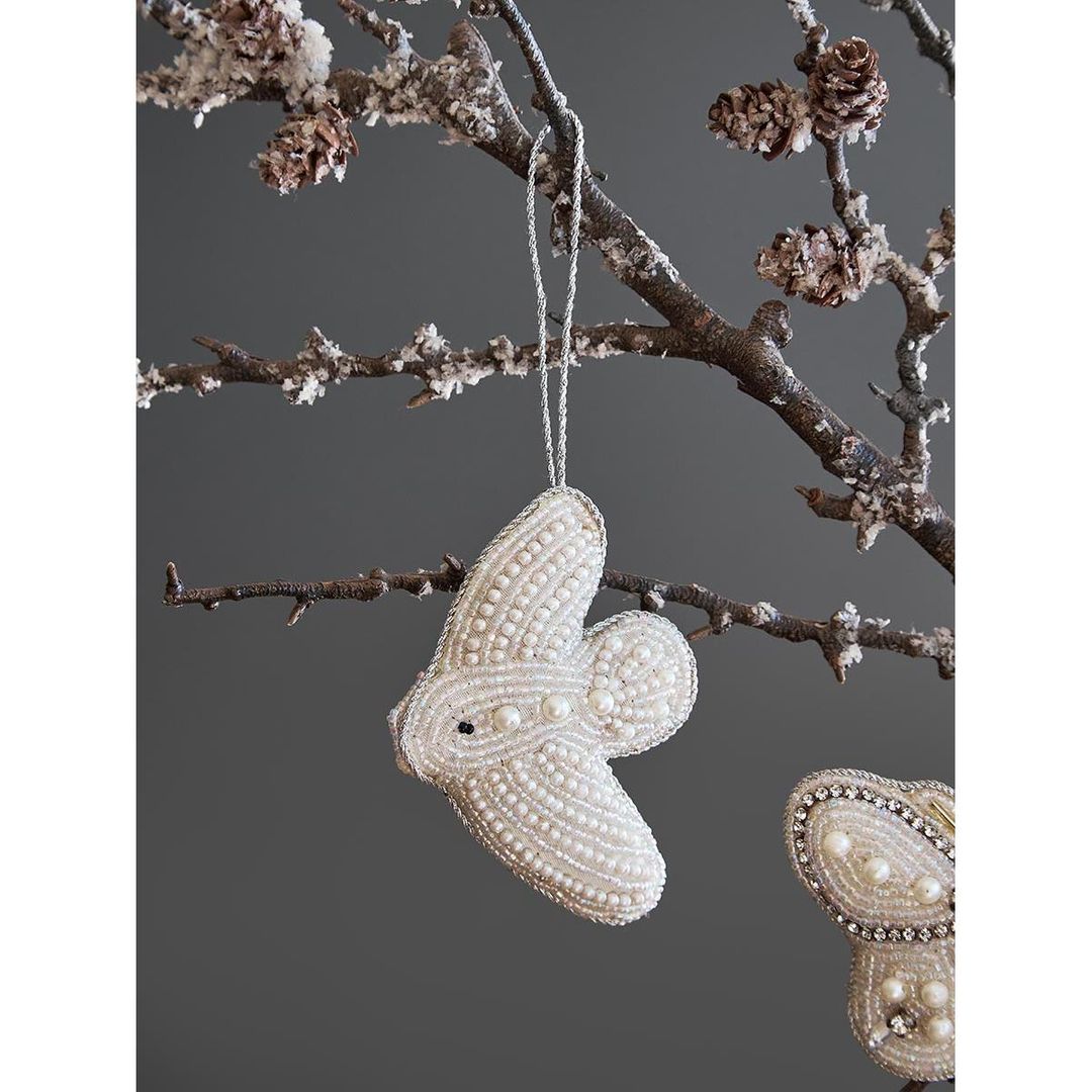 Набор елочных украшений Christmas pearls из коллекции New Year Essential, 4 шт.