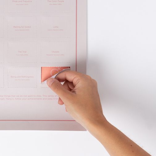 Плакат 50 книг, которые нужно прочитать в жизни Плакат 50 книг, которые нужно прочитать в жизни