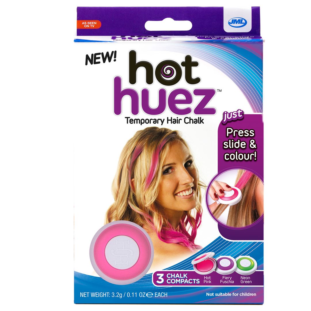 Цветные мелки для волос Hot Huez (4 шт) Цветные мелки для волос Hot Huez (4 шт)