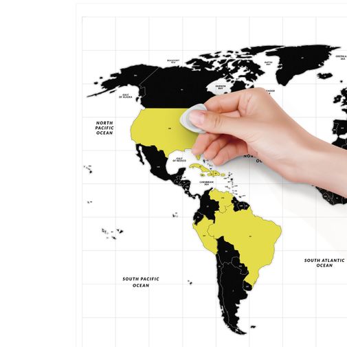 Скретч-карта мира Travel Map Glow World (на английском) Скретч-карта мира Travel Map Glow World (на английском)
