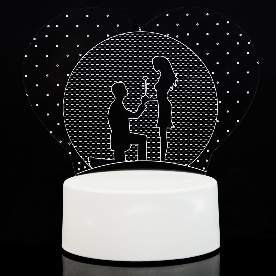 3D Лампа Признание в любви 3D Лампа Признание в любви