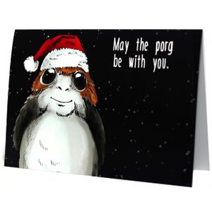 Открытка Star Wars Порг (новогодняя)