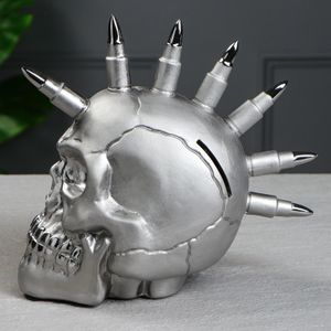 Копилка Череп с ирокезом