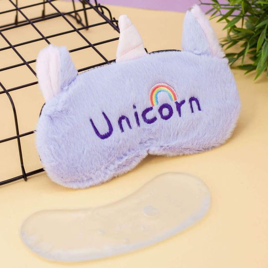                                      Маска для сна гелевая Unicorn Rainbow (Фиолетовый)