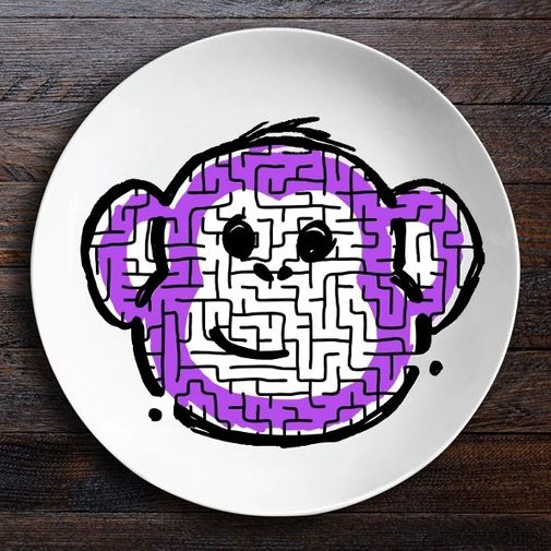 Набор тарелок лабиринтов ЗооЛаб