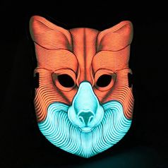 Световая маска с датчиком звука Fox