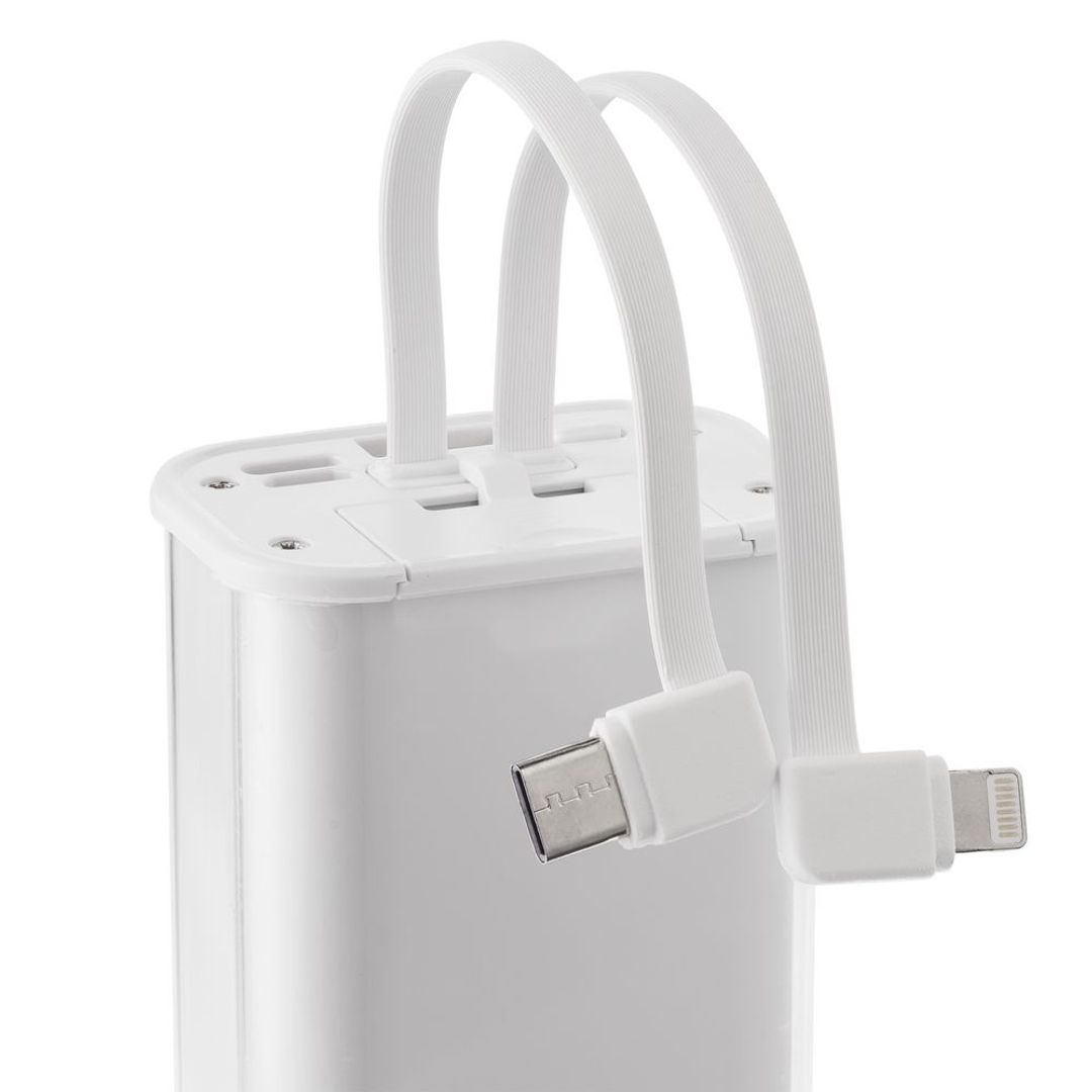 Аккумулятор c быстрой зарядкой Trellis Geek 10000 мАч (Белый) Аккумулятор c быстрой зарядкой Trellis Geek 10000 мАч (Белый)