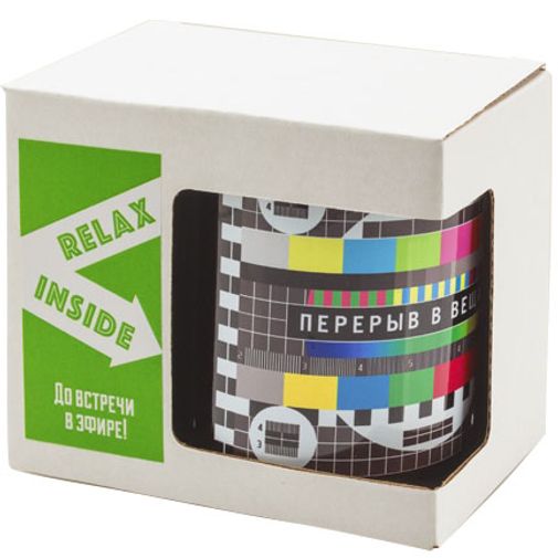 Кружка Перерыв в вещании Упаковка Кружка Перерыв в вещании Упаковка