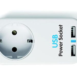 USB Тройник 220В + 2USB MT4012