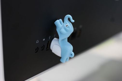 Флешка Слон Голубой 8 Гб Флешка Слон Голубой 8 Гб