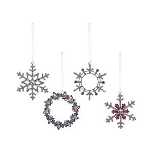 Набор елочных украшений Christmas diamonds из коллекции New Year Essential, 4 шт. Набор елочных украшений Christmas diamonds из коллекции New Year Essential, 4 шт.