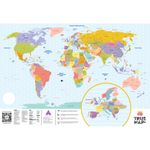 Скретч-карта мира True Map Plus Silver