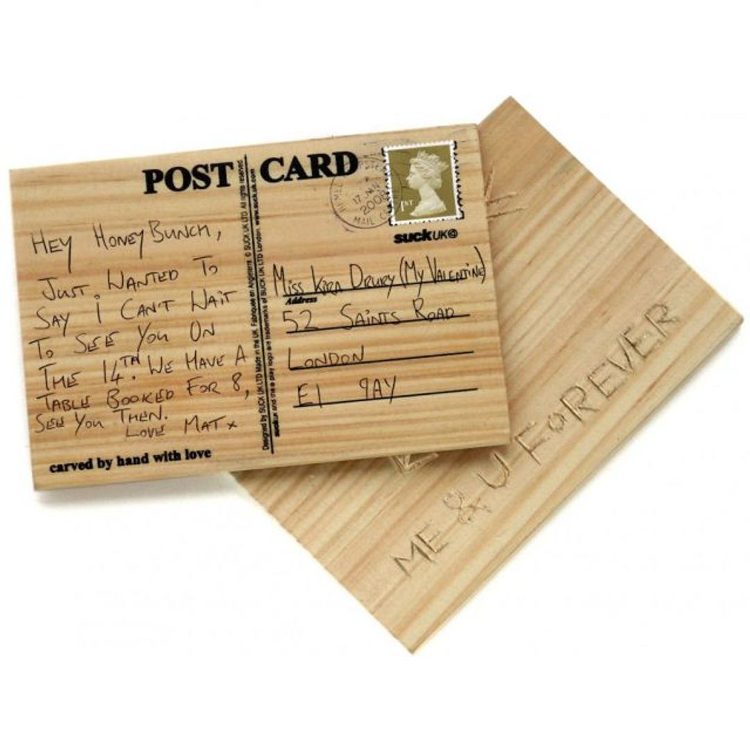 Деревянная открытка Carve your own Деревянная открытка Carve your own