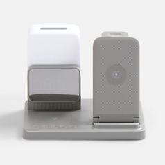 Зарядная станция с электронными часами и подсветкой Large Charge ver.3 (серый)