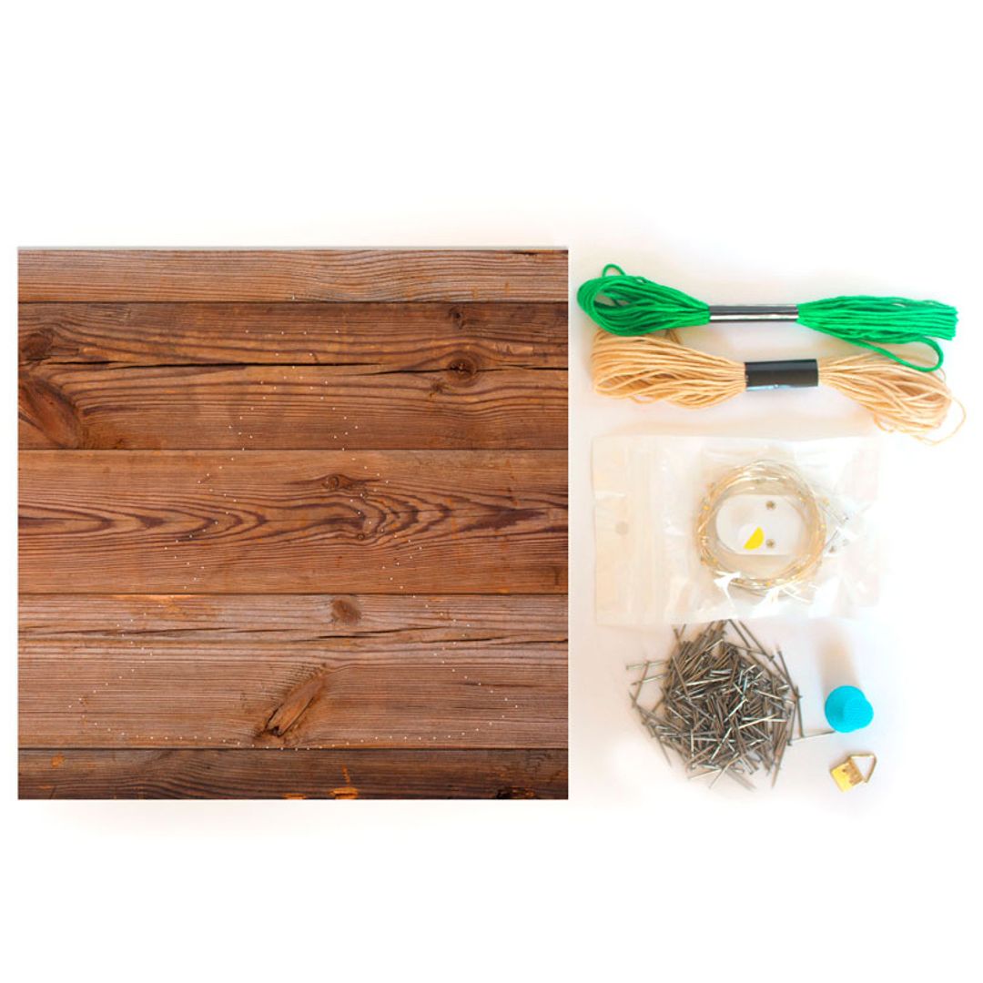 Набор для творчества Стринг Арт с гирляндой Елочка