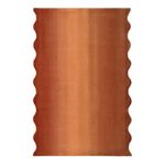 Ковер из шерсти Over Horizon терракотового цвета из коллекции Trendy Ruffles, 180x230 см