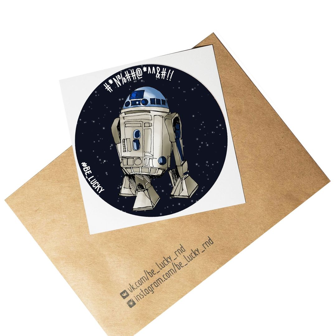 Стикер Star Wars R2D2 Стикер Star Wars R2D2