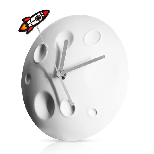 Часы настенные Луна Rocket Moon Clock