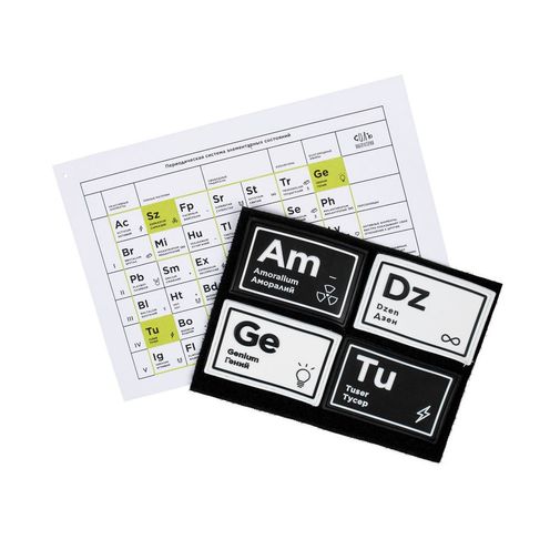 Комплект из 4 шевронов Химия состояний Комплект из 4 шевронов Химия состояний