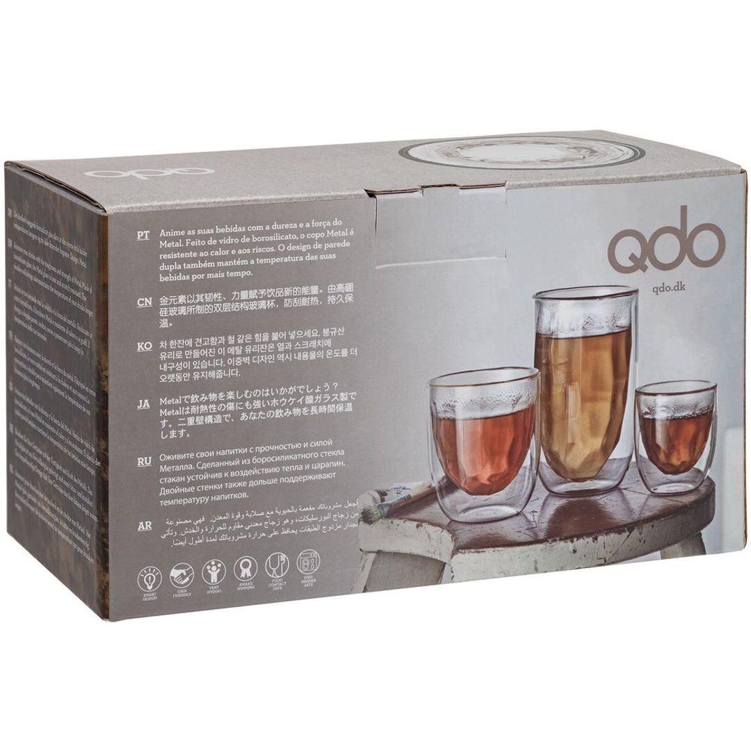 Стакан с двойным дном Elements Metal (2 шт)