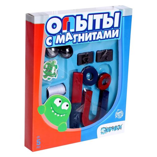 Набор для опытов Опыты с магнитами (8 опытов) Набор для опытов Опыты с магнитами (8 опытов)