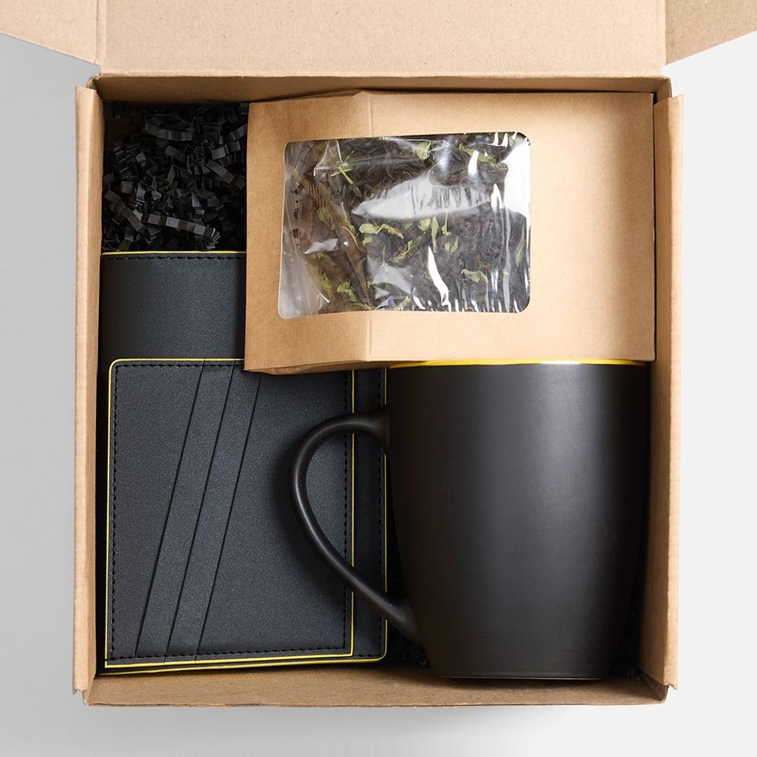 Подарочный набор Multimo Tea (черный с желтым) Подарочный набор Multimo Tea (черный с желтым)