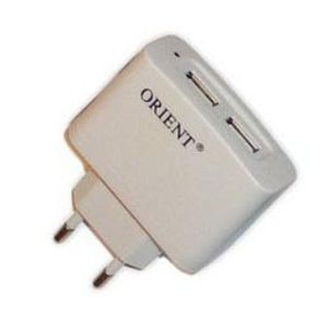 USB Сетевой адаптер Белый 2 разъема