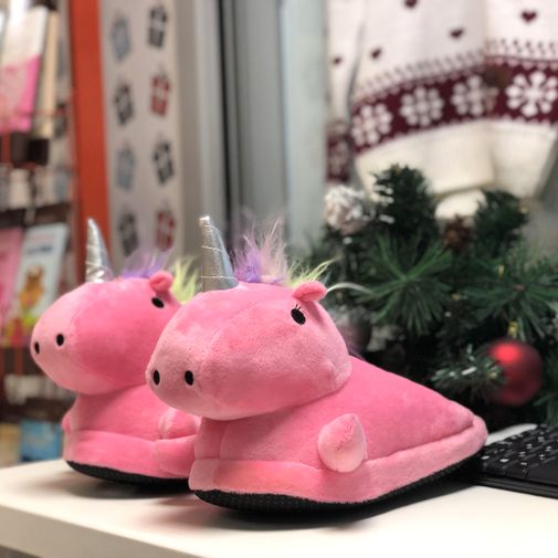 Тапочки Радужные единороги