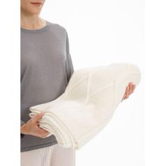 Плед Curve Verve (молочно-белый)