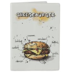 Обложка для паспорта Чизбургер