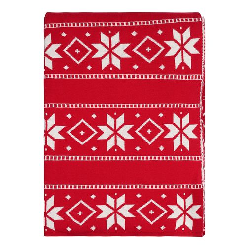 Плед из хлопка с новогодним рисунком Frostwork из коллекции New Year Essential, 130x180 см Плед из хлопка с новогодним рисунком Frostwork из коллекции New Year Essential, 130x180 см