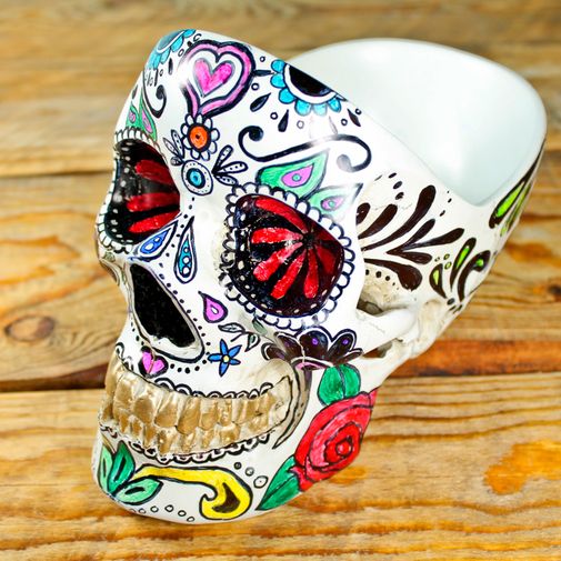 Настольный органайзер Череп Skull
