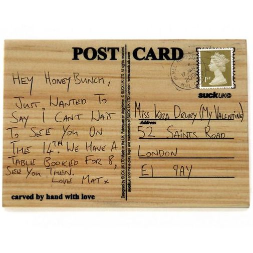 Деревянная открытка Carve your own Деревянная открытка Carve your own