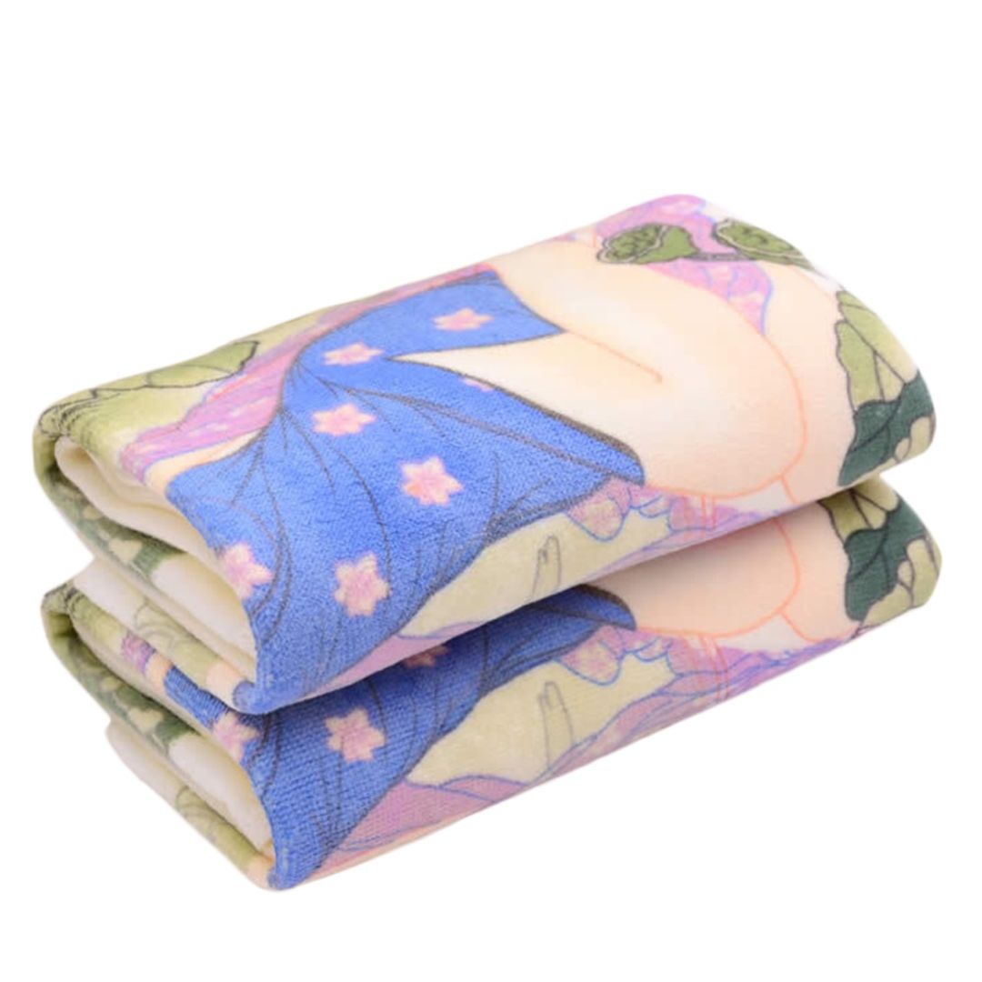 Полотенце, меняющее рисунок Девушка (Восточная девушка) В сложенном виде Полотенце, меняющее рисунок Девушка (Восточная девушка) В сложенном виде