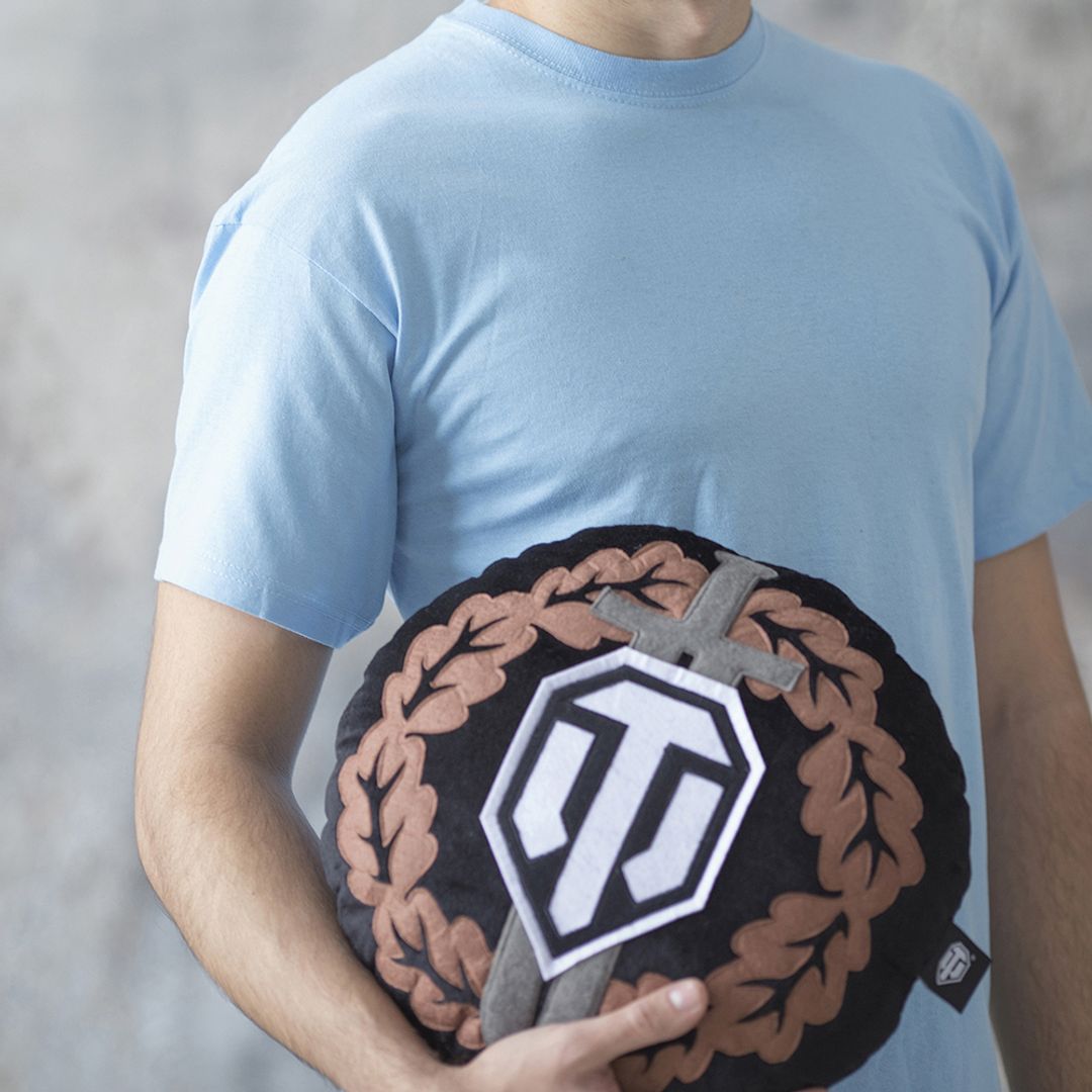 Подушка круглая World of Tanks Награда воина Подушка круглая World of Tanks Награда воина