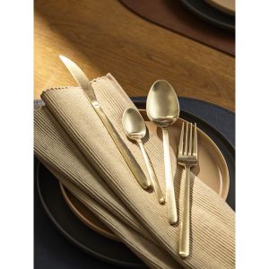 Набор столовых приборов Pure, золотистые матовые, 24 пред.