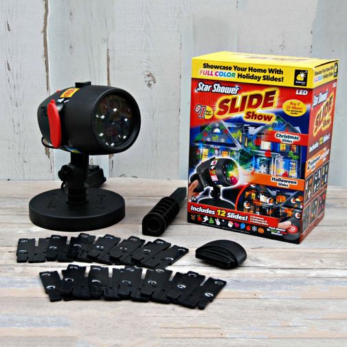 Светодиодный Лазерный Проектор для подсветки дома Slide Show (12 слайдов)