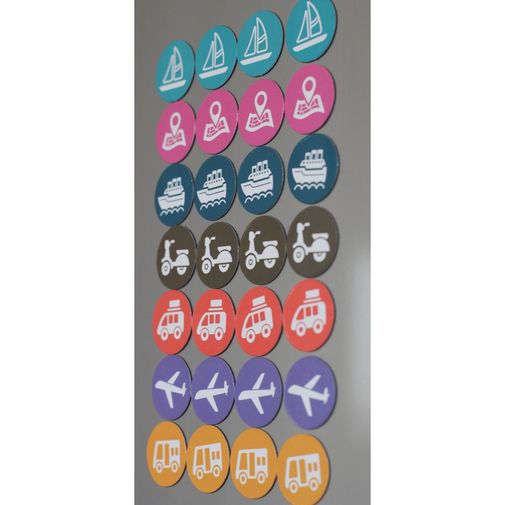 Магнитная Скретч-карта мира True Map Puzzle Silver Магнитная Скретч-карта мира True Map Puzzle Silver