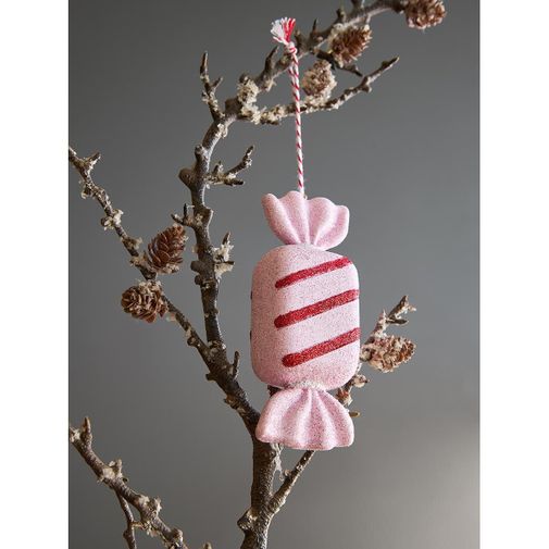 Набор ёлочных украшений Pink fairytale из коллекции New Year Essential, 4 шт.