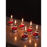 Набор декоративных свечей Festive stocking из коллекции New Year Essential, 6 шт.