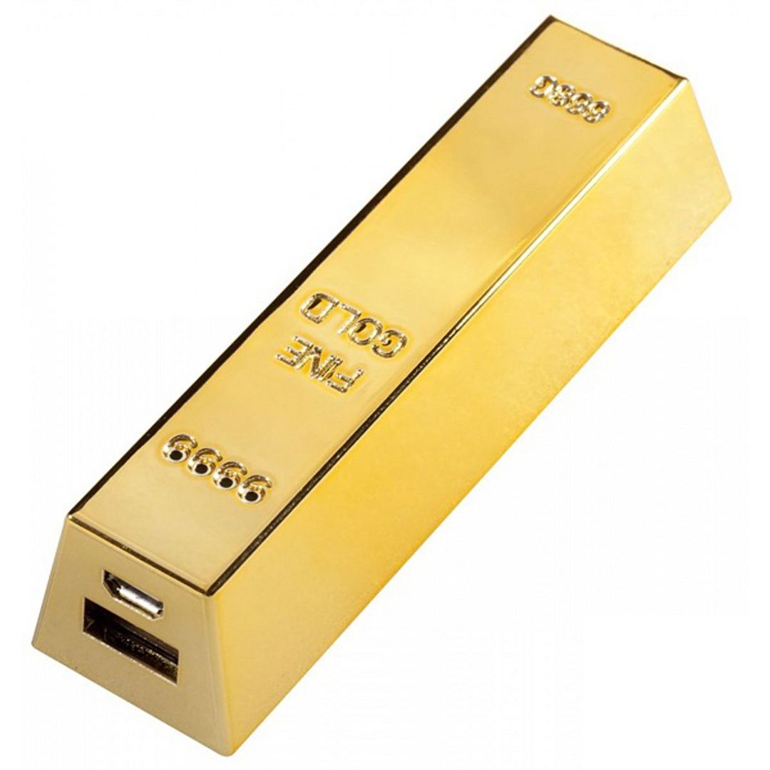 Внешний аккумулятор Power Bank Слиток золота Внешний аккумулятор Power Bank Слиток золота