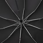 Зонт обратного сложения с ручкой-карабином Foldberry (серый)