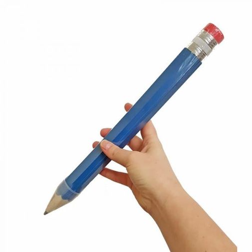 Карандаш большой с ластиком (Синий) Карандаш большой с ластиком (Синий)