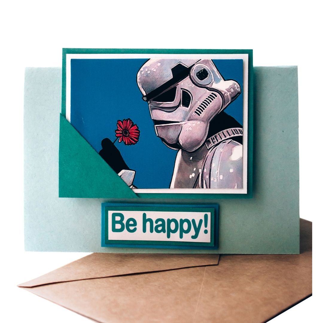 Открытка Star Wars Be happy! Штурмовик