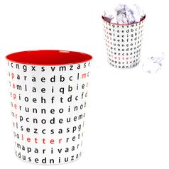 Корзина для бумаг Letter Soup