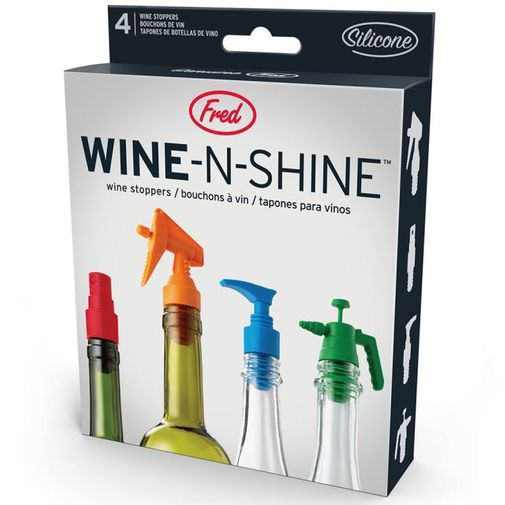 Пробки для бутылок Пшик! Wine-n-Shine (4 шт.) Пробки для бутылок Пшик! Wine-n-Shine (4 шт.)