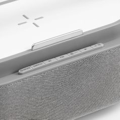 Колонка с часами и беспроводной зарядкой Veske ver.2 (серый)