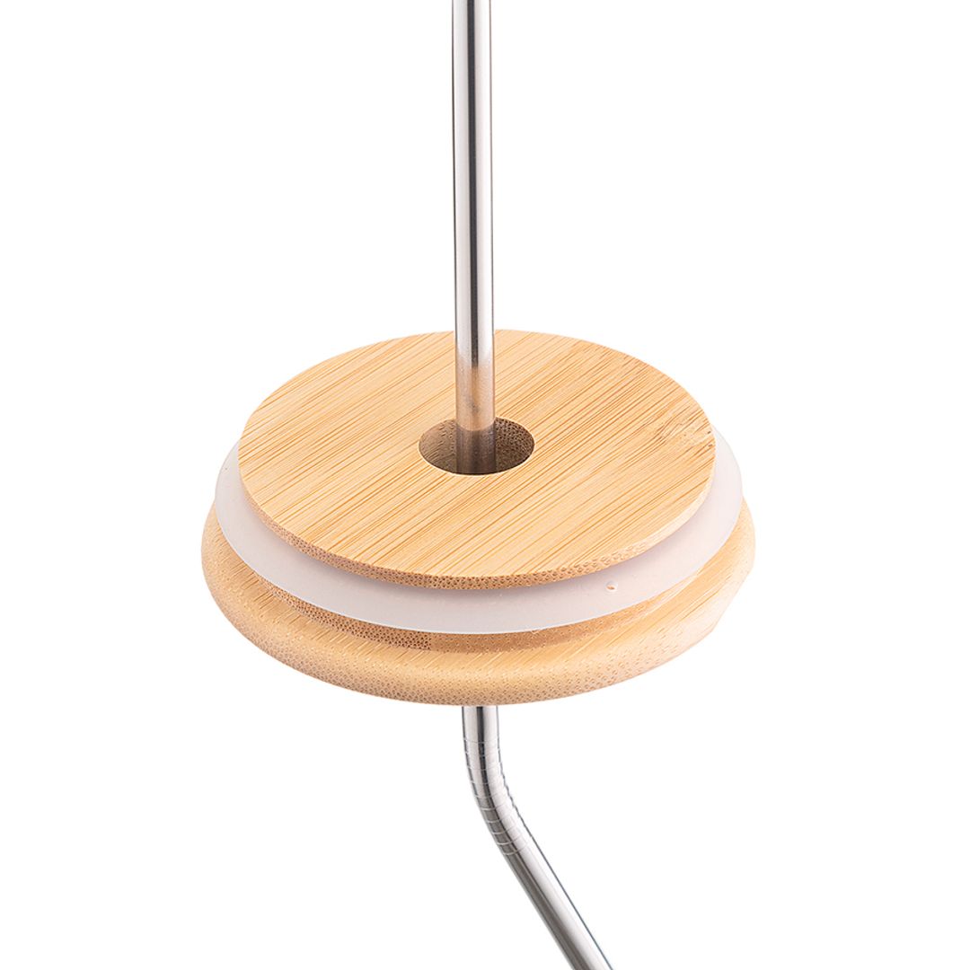 Термостакан стальной с трубочкой (520 мл)